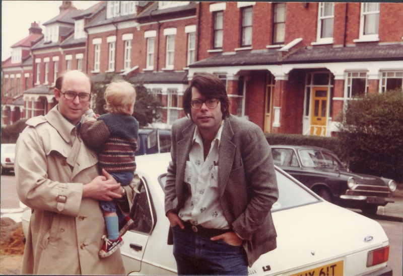 Peter Straub, Benjamin Straub et Stephen King, Londres, 1977