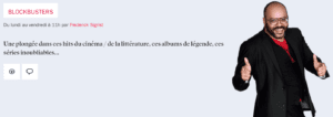 Emission "Blockbusters" consacrée à Stephen King