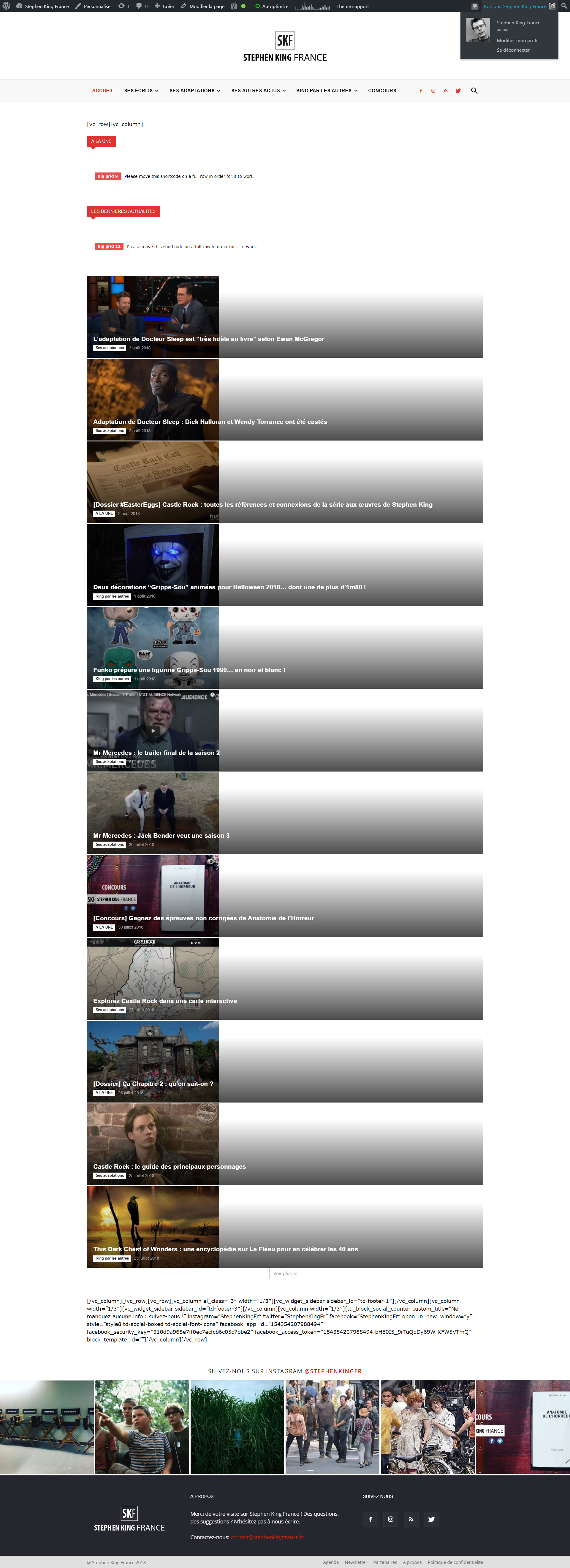 Website broken