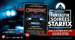 [FR] Projection de "Christine" en 4K à la Fantastik Soirée Starfix @ Club de l'Etoile
