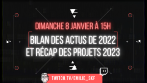 [FR] Live Twitch - Bilan de l'actu 2022 de Stephen King et récap de ce qui nous attend en 2023