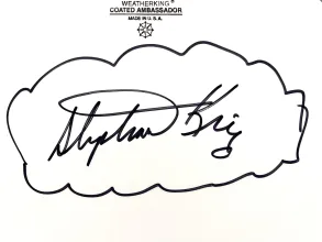 Un autographe de Stephen King de 18cm à vendre en France